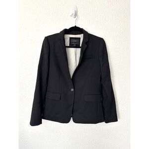 J Crew Regent Blazer Wool One Button Career Office All Season Jacket Size 4